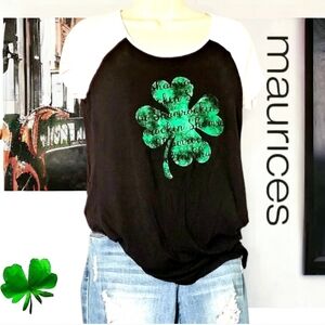 Maurices Irish st Patricks day tee sz small